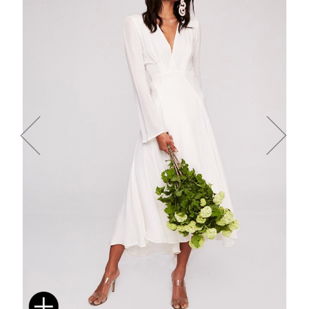 Stone Cold Fox Silk Wrap Gown